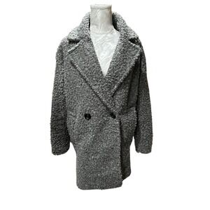 Bershka Sz Small Boiled Wool Mid Length Pea Coat Pockets Everyday Casual Comfort